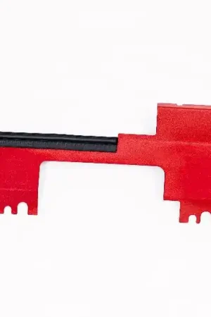 Super Sale Process West Radiator Shroud For Use w/ OEM Intake Scoop Wrinkle Red 2015-2021 WRX / 2015-2021 STI