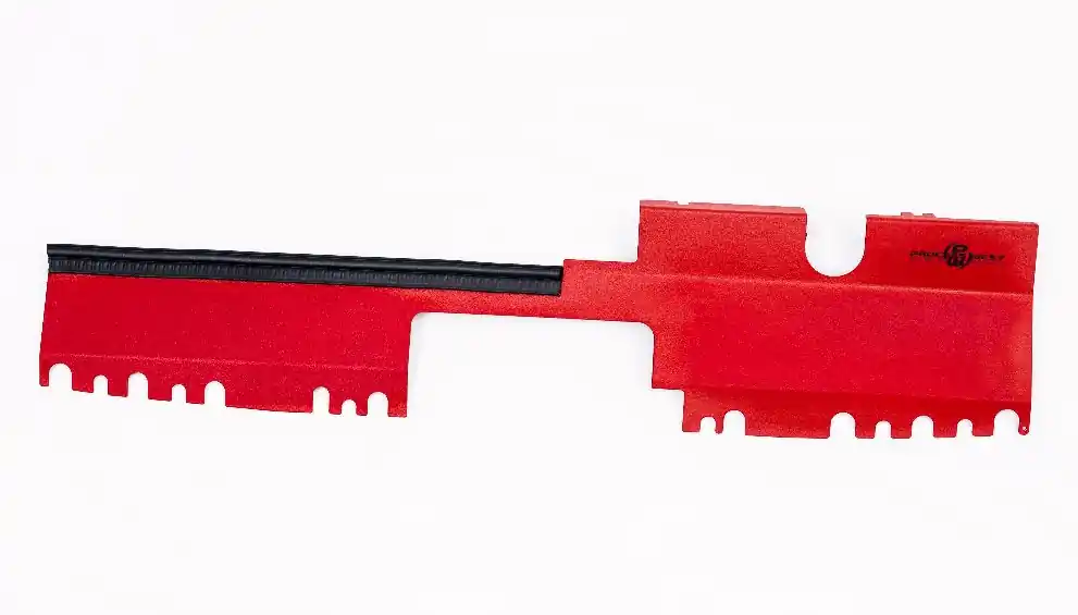 Super Sale Process West Radiator Shroud For Use w/ OEM Intake Scoop Wrinkle Red 2015-2021 WRX / 2015-2021 STI