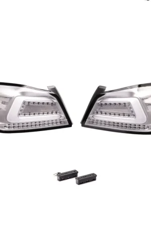Molded Innovations CS Style Sequential LED Tail Lights Clear Lens w/ Silver Base & White Bar 2015-2021 WRX / 2015-2021 STI Price Cut