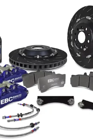 Direct From Manufacturer EBC Apollo 6 Piston Front Big Brake Kit Blue 2002-2014 WRX / 2004-2021 STI / 1993-2007 Impreza