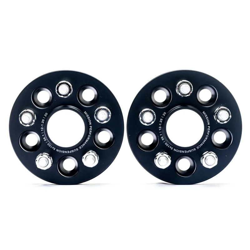 Must Have Mission ProFit Wheel Spacer Pair 20mm 5x100 Anodized Black