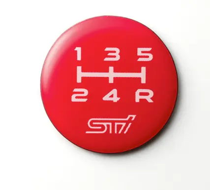 Free Shipping Subaru JDM STI Shift Pattern Emblem - 5MT