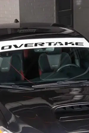 Fast Shipping Overtake Windshield Banner White