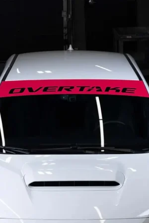 Overtake Windshield Banner Cherry Red Direct From Factory
