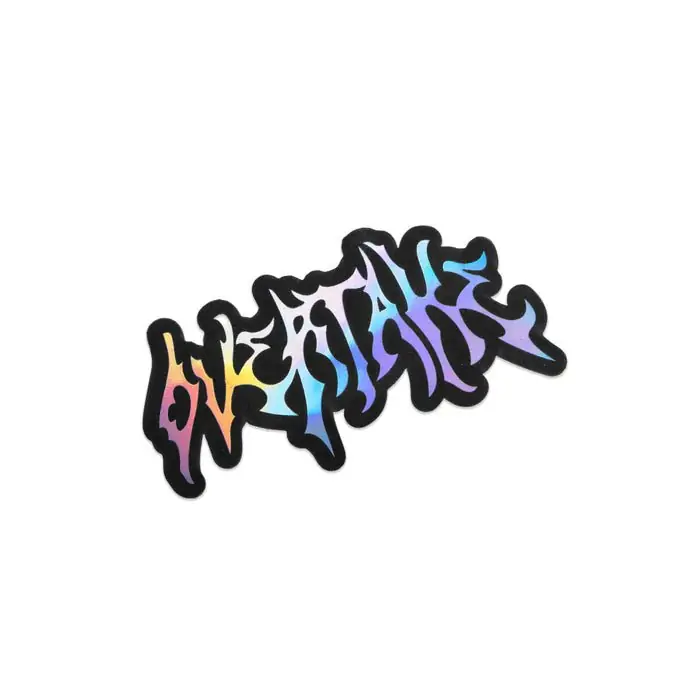 High Quality Overtake Metal Font Slap Sticker