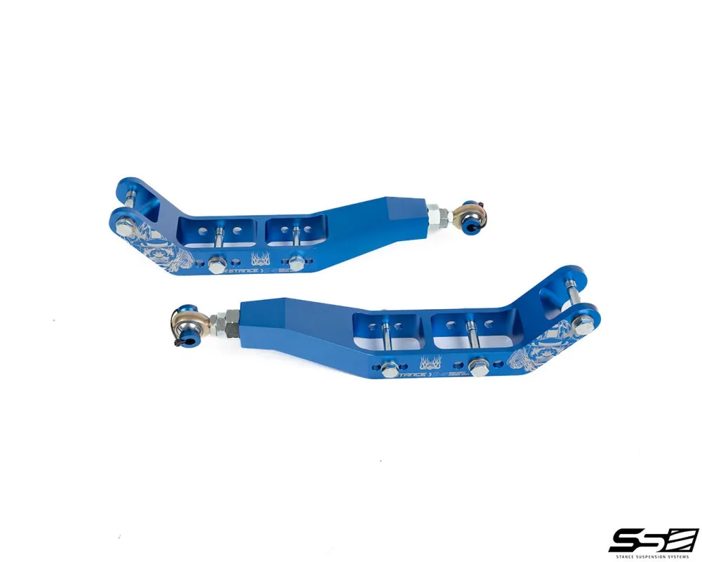 Modern STANCE Suspension Rear Lower Control Arms V2.0 60mm Drop Blue 2015-2024 WRX / 2015-2021 STI / 2013-2024 BRZ/ 2022-2024 GR86 / 2013-2016 FR-S/ 2017-2020 GT86
