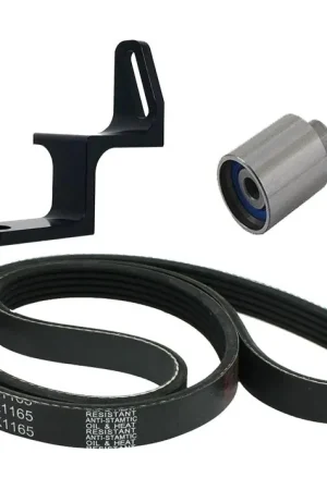 Torque Solution Alternator Relocation Bracket Kit Black For Use w/ Reversed Intake Manifolds 2002-2014 WRX / 2004-2021 STI / 2004-2013 Forester XT / 2005-2009 Legacy GT Money Back Guarantee