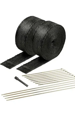 DEI Exhaust Wrap Kit Black Titanium 2 Inches Wide X 100 Feet Long w/ Locking Ties and Locking Tie Tool Free Returns