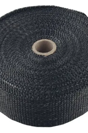 Torque Solution Fiberglass Exhaust Wrap Black 1 Inch Wide X 50 Feet Long Flash Sale