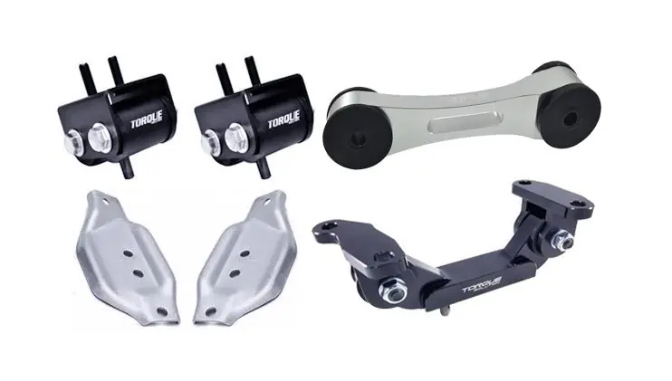 Buy Online Torque Solution Mount Package w/ Pitch Stop and Mount Plates Silver 2002-2014 WRX / 2004-2021 STI