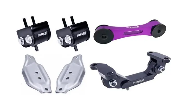 Discount Torque Solution Mount Package w/ Pitch Stop and Mount Plates Purple 2002-2014 WRX / 2004-2021 STI