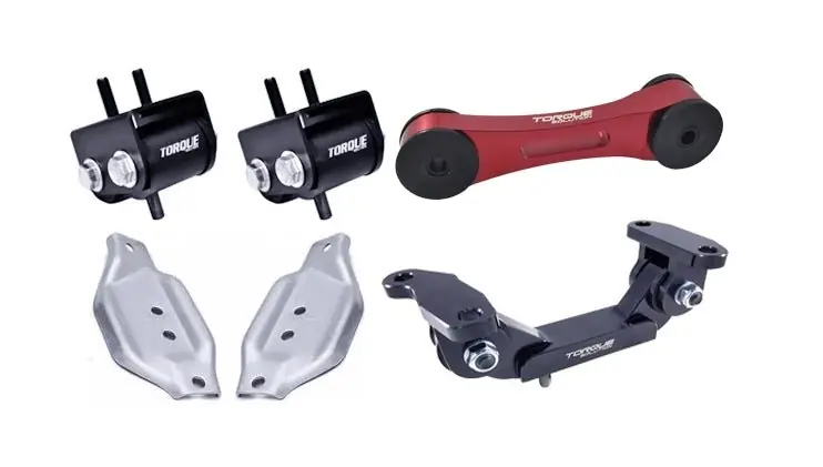 Torque Solution Mount Package w/ Pitch Stop and Mount Plates Red 2002-2014 WRX / 2004-2021 STI Trending