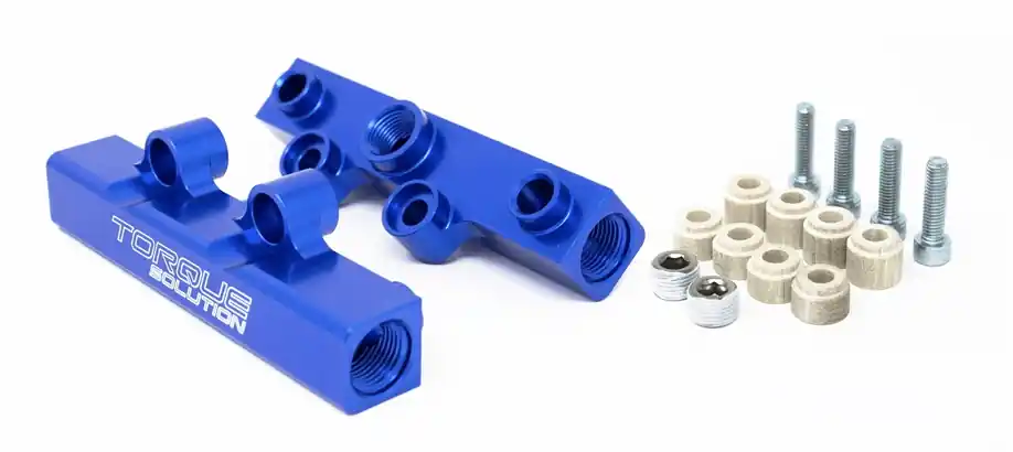 Brand New Torque Solution V2 Top Feed Fuel Rail Blue 2002-2014 WRX / 2007-2021 STI / 2008-2012 Legacy GT / 2006-2013 Forester XT