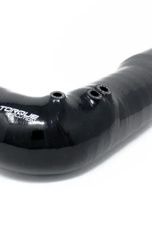 Torque Solution 84mm FP Turbo Non Recirculating Style Turbo Inlet Hose Black 2002-2007 WRX / 2004-2021 STI / 2004-2013 Forester XT / 2005-2009 Legacy GT Genuine