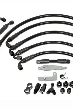 Torque Solution PTFE Fuel Line Kit For Use w/ Aeromotive -6AN Regulator and Flex Fuel Kit 2008-2014 WRX / 2008-2021 STI Direct From Manufacturer