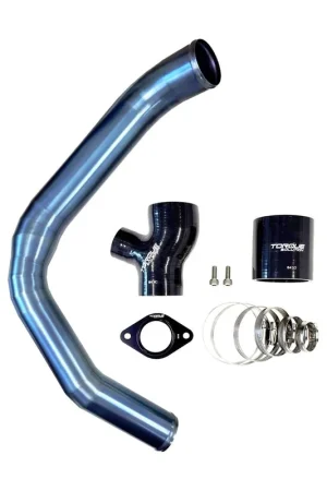 Order Now Torque Solution Top Mount Charge Pipe Titanium Burnt Blue 2015-2021 WRX