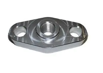 Premium Torque Solution Billet Oil Feed Inlet Flange For Use w/ T3/T4 Turbos