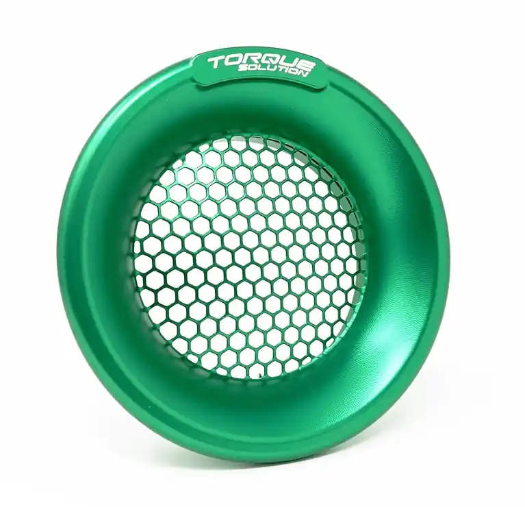 Torque Solution Turbo Velocity Stack Shield Green 4 Inch Inlet Free Shipping