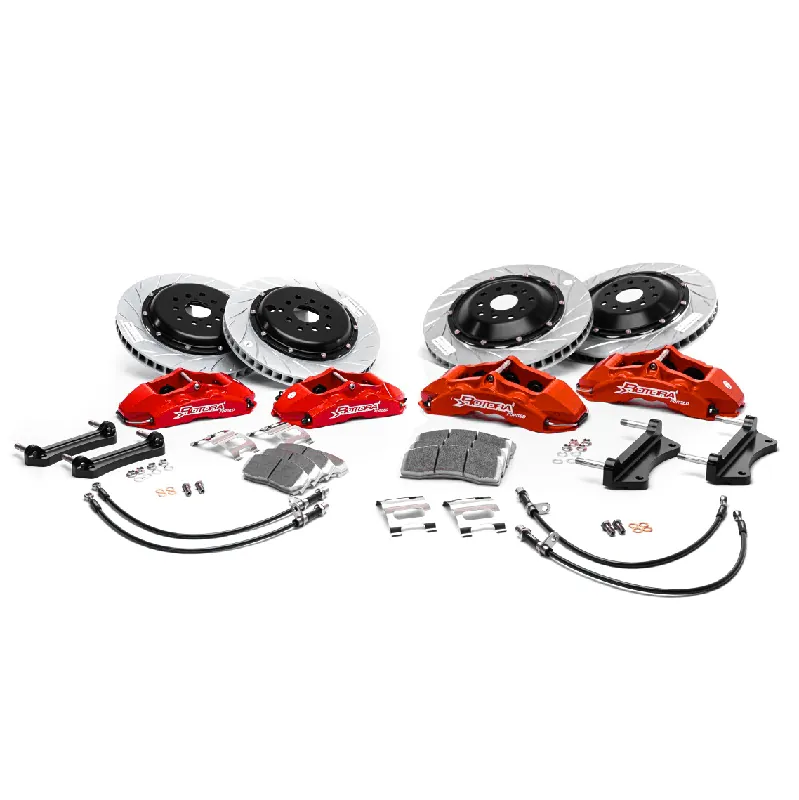 Premium Rotora Big Brake Kit 6/2 Piston Calipers w/ Slotted Rotors 2006-2007 WRX