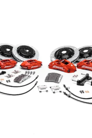 Crafted Rotora Big Brake Kit 4/2 Piston Calipers w/ Slotted Rotors 2002-2005 WRX