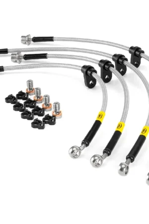 Limited Edition HEL Performance Stainless Steel Brake Line Kit Black Carbon Fiber 2022-2024 BRZ / GR86 w/ Steel Caliper