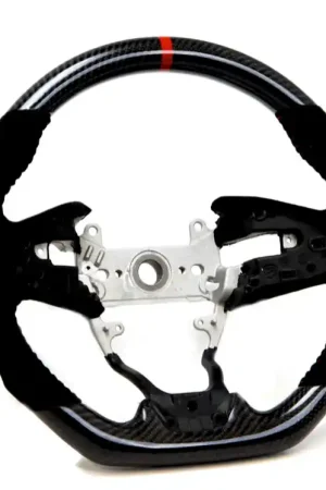 Low Price PRL Motorsports Steering Wheel Carbon Fiber and Suede w/ Red Stripe and Red Stitching 2018-2022 Honda Accord