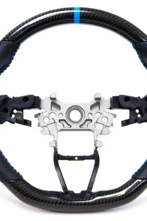 Free Delivery PRL Motorsports Steering Wheel Carbon Fiber and Leather w/ Blue Stripe and Blue Stitching 2018-2022 Honda Accord