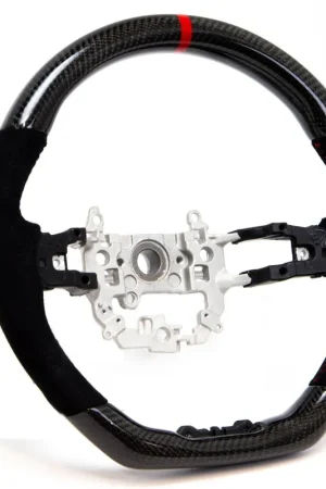 PRL Motorsports Steering Wheel Carbon Fiber and Suede w/ Red Stripe and Red Stitching 2022-2025 Honda Civic Clearance