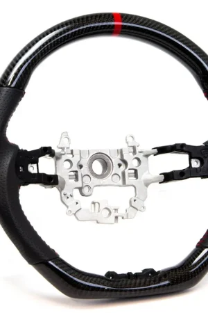 PRL Motorsports Steering Wheel Carbon Fiber and Leather w/ Red Stripe and Red Stitching 2022-2025 Honda Civic Trusted Brand