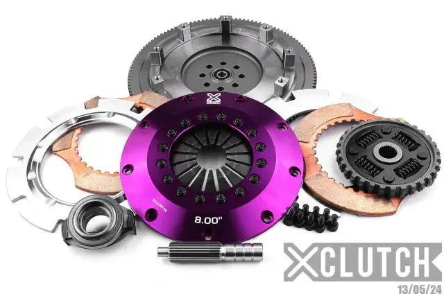 XClutch Stage 5 8.0 Inch Twin Disc Sprung Ceramic Clutch Kit 2006-2014 WRX / 2005-2009 Legacy GT / 2005-2009 Outback XT /2005-2008 Forester XT Exclusive Offer