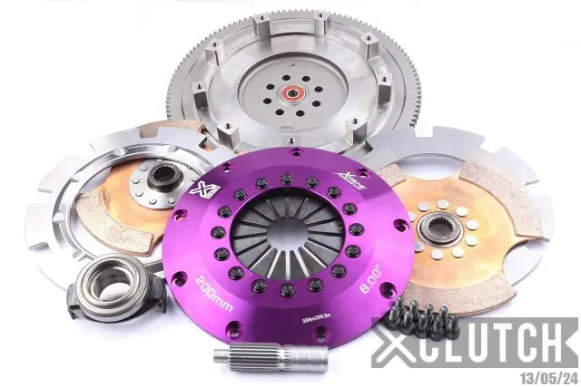 Deal XClutch Stage 5 8.0 Inch Twin Disc Rigid Ceramic Clutch Kit 2006-2014 WRX / 2005-2009 Legacy GT / 2005-2009 Outback XT /2005-2008 Forester XT
