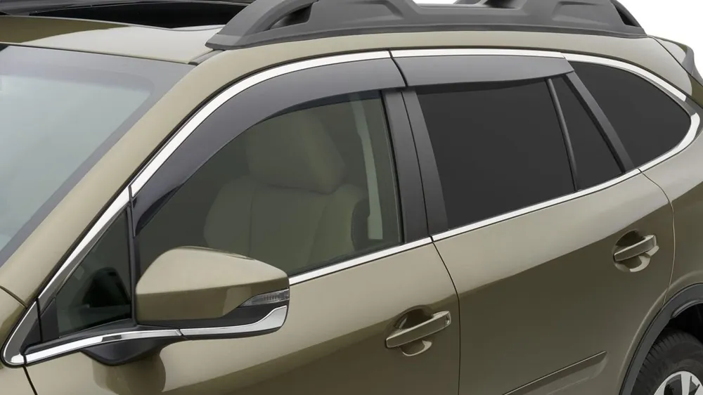 Subaru OEM Window Deflectors (Rain Guards) w/ Chrome Accent 2020-2025 Outback Special Offer