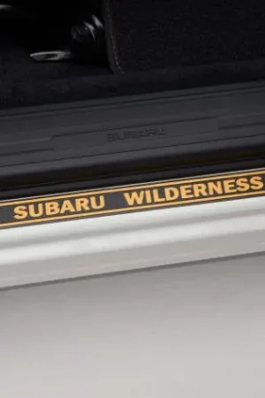 Subaru OEM Side Sill Plates Front Black w/ Wilderness Logo 2022-2026 Forester Hot Picks