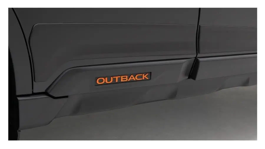 Warranty Included Subaru OEM Door Cladding Black w/ Orange Logo 2022-2025 Outback