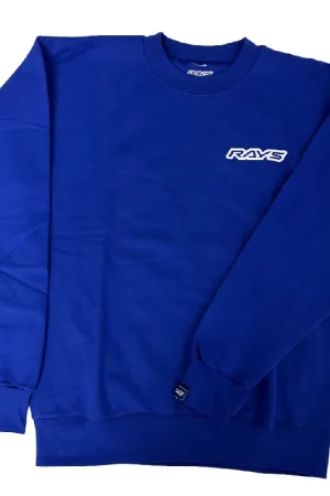 Exclusive RAYS Official Crew Neck Sweater Blue