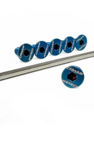 GReddy Steering Wheel Bolt Kit (6-Pieces) Titanium Burnt-Blue Final Sale