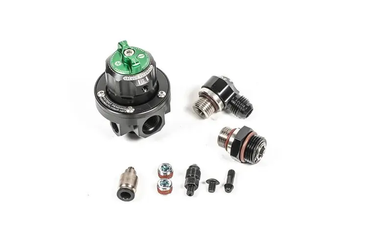 Top Rated Radium Engineering DMR-RA (Direct Mount Regulator) Fuel Pressure Regulator Green ORB-8