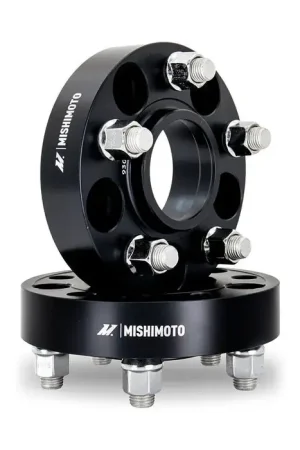 Mishimoto Black Wheel Spacer Pair 25mm / 5x100 Hot Deal