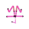 Racequip Latch and Link 5 Point Harness Set Pink w/ 3 Inch Lap and Shoulder Belts and 2 Inch Sub Belt Fresh Stock