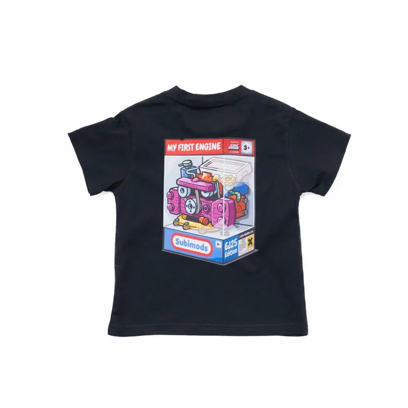 Subimods Official "My First Engine" Kids Short Sleeve Shirt Black Best Price