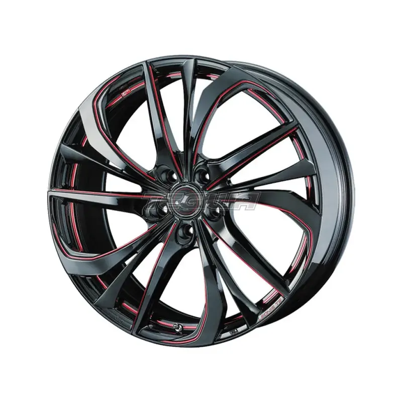 Worldwide Shipping Leonis TE Alloy Wheel 17x6.5 5x114.3 ET53 BK/SC/RED 73mm CB
