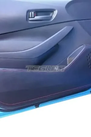 TOM'S Door Panel Kick Protector - Red Stitching Toyota Corolla Sport - Bulk Order