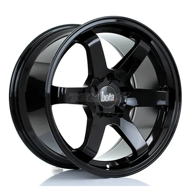 BOLA B1 Alloy Wheel 18x9.5 5x127 ET30 To 45 72.6mm CB Gloss Black Money Back Guarantee