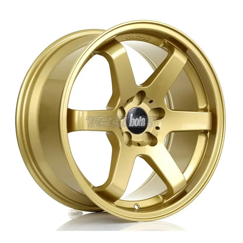 BOLA B1 Alloy Wheel 18x8.5 5x115 ET30 To 45 72.6mm CB Gold Professional Grade