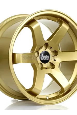 BOLA B1 Alloy Wheel 18x9.5 5x115 ET30 To 45 72.6mm CB Gold Genuine