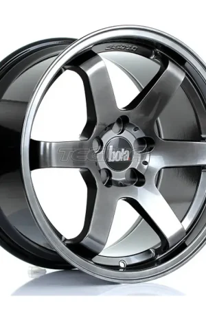 BOLA B1 Alloy Wheel 18x9.5 5x105 ET35 To 45 67.1mm CB Hyper Black Instant Buy