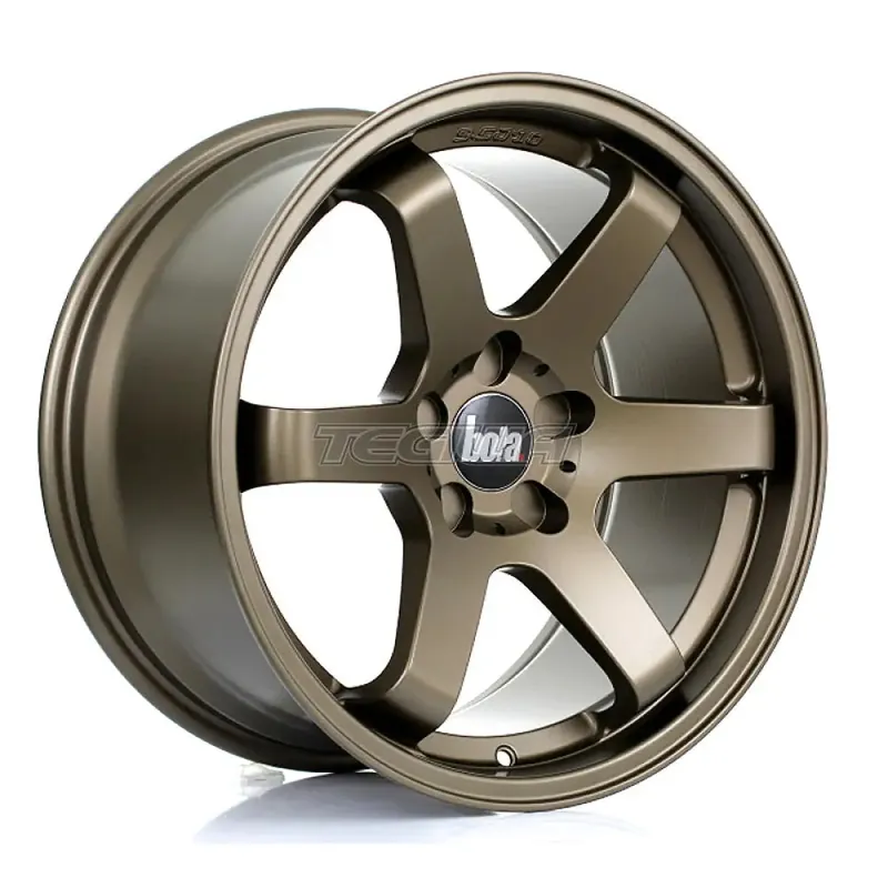 Direct From Factory BOLA B1 Alloy Wheel 18x9.5 5x108 ET35 To 45 67.1mm CB Matt Bronze