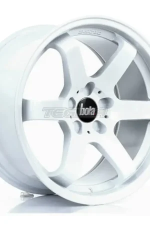 BOLA B1 Alloy Wheel 18x9.5 5x130 ET30 To 45 72.6mm CB White Limited Edition