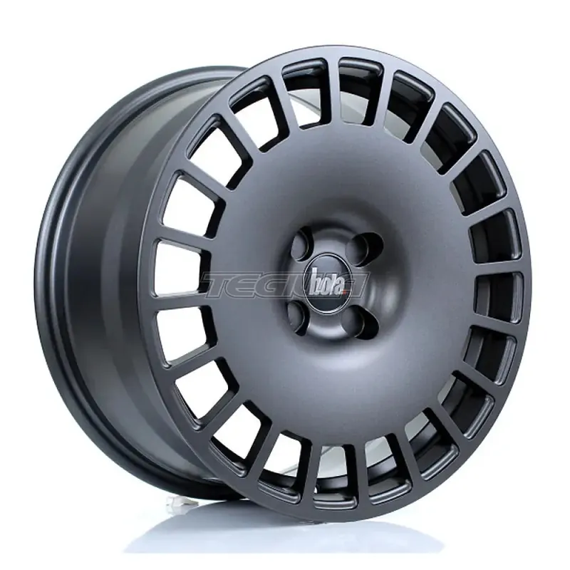 BOLA B12 Alloy Wheel 17x8 4x114 ET30 To 45 72.6mm CB Matt Gunmetal New Arrival
