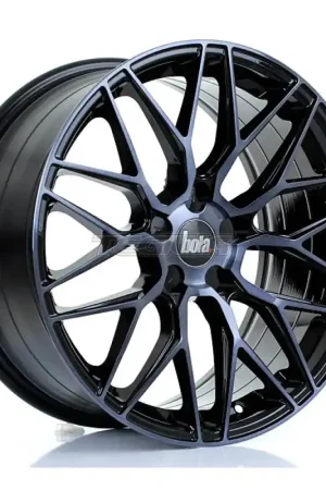 Clearance BOLA B17 Alloy Wheel 18x8.5 5x130 ET25 To 45 72.6mm CB Black Smoke